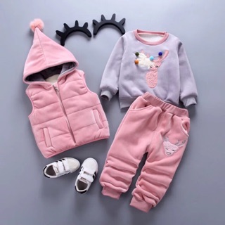 Set bộ 3 chi tiết trần lông cao cấp