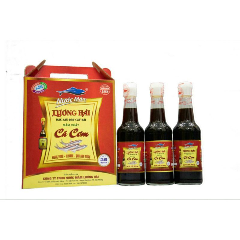 Nước mắm cá cơm Lương Hải(3 chai)