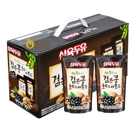 [follow shop] Sữa hạnh nhân óc chó Hàn Quốc thùng 20 gói