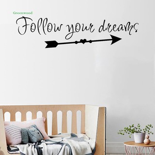 Decal dán tường lá cây lá xanh