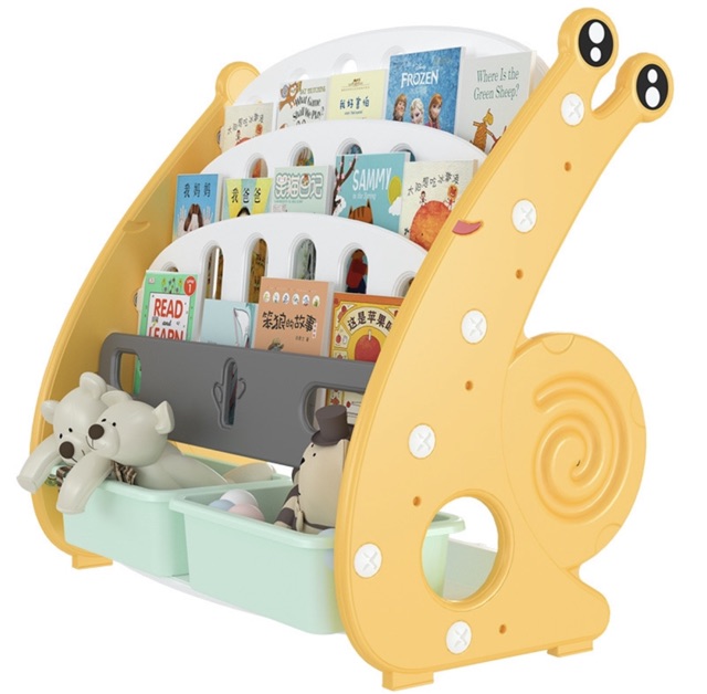 Giá sách mini cho bé hình ốc sên (sẵn hồng)- JamesBond Kids | BigBuy360 - bigbuy360.vn