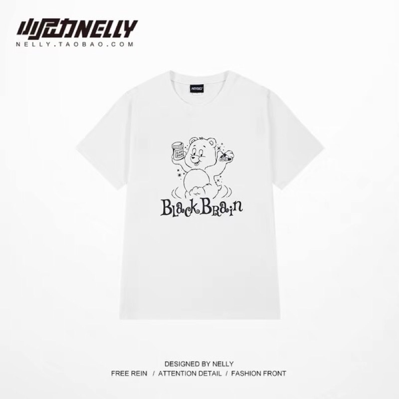 Áo phông nelly heybig sale (có sẵn) black brain