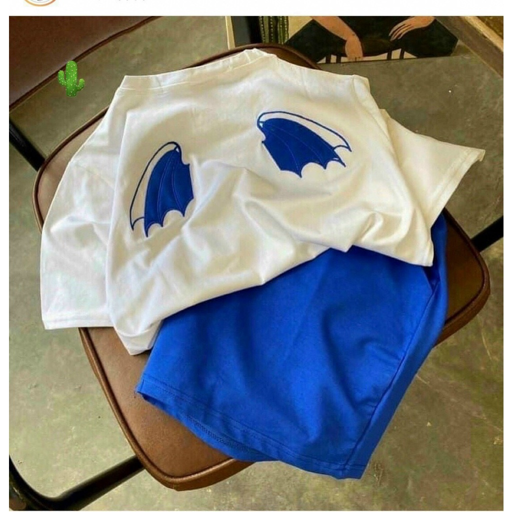 set bộ đùi nữ thun in khủng long xanh xinh pc