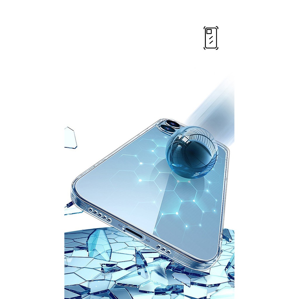 Ốp Lưng Cho iPhone 13 Pro Max ESR Classic Hybrid Case (Mặt Lưng Kính Cường Lực Có Che Camera) - Hàng Nhập Khẩu.