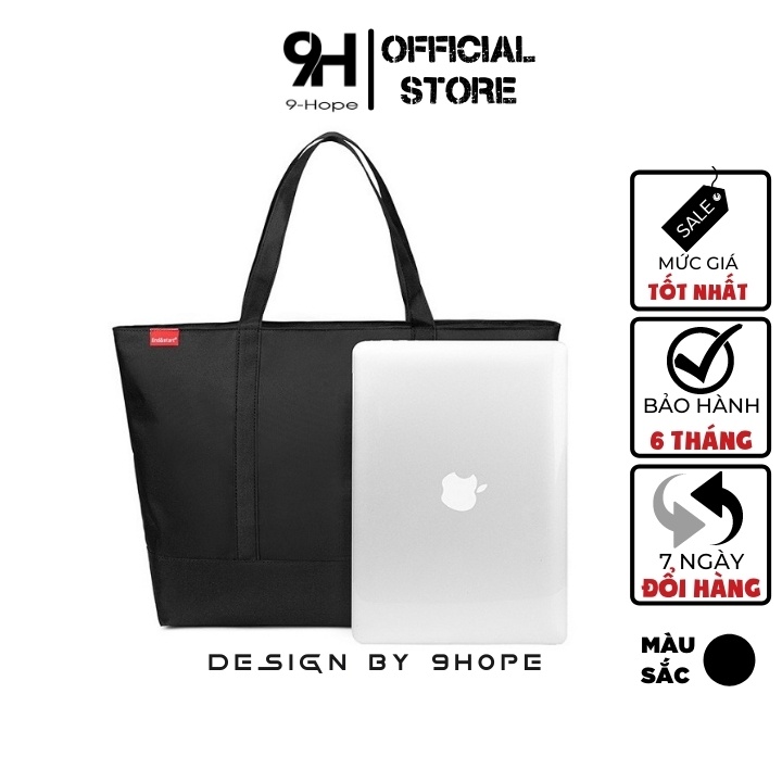 Túi laptop vải Canvas kháng nước vừa tất cả các loại Laptop - Túi tote vải Unisex phong cách Streetwear TC04-D