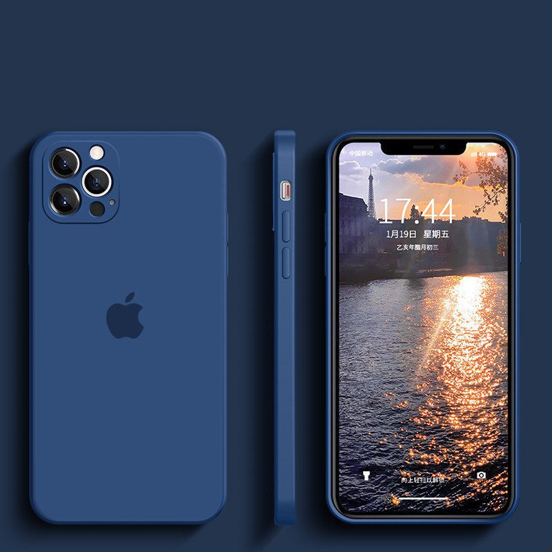 Ốp điện thoại silicon mềm màu trơn bảo vệ camera cho iPhone 13 Pro Max 13 mini 11 12 pro max mini | BigBuy360 - bigbuy360.vn