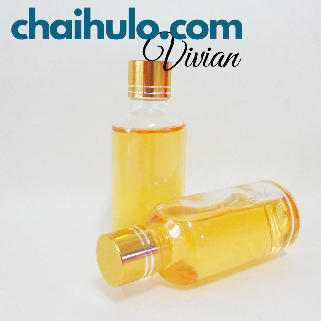 50ML Lọ Chiết Mỹ Phẩm Lọ Chiết Nước Hoa Serum Mini Chai Lọ Thủy Tinh Đựng Tinh Dầu Màu Nâu -Trong Nắp Vặn Vàng Nhỏ Giọt