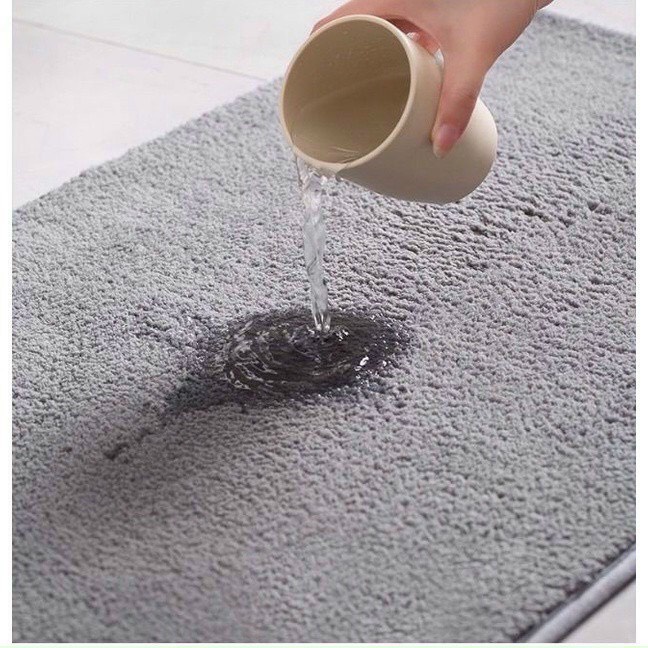 Thảm chân lông cừu, thảm lau chân siêu thấm hút, lông dầy chống trơn tuyệt đối