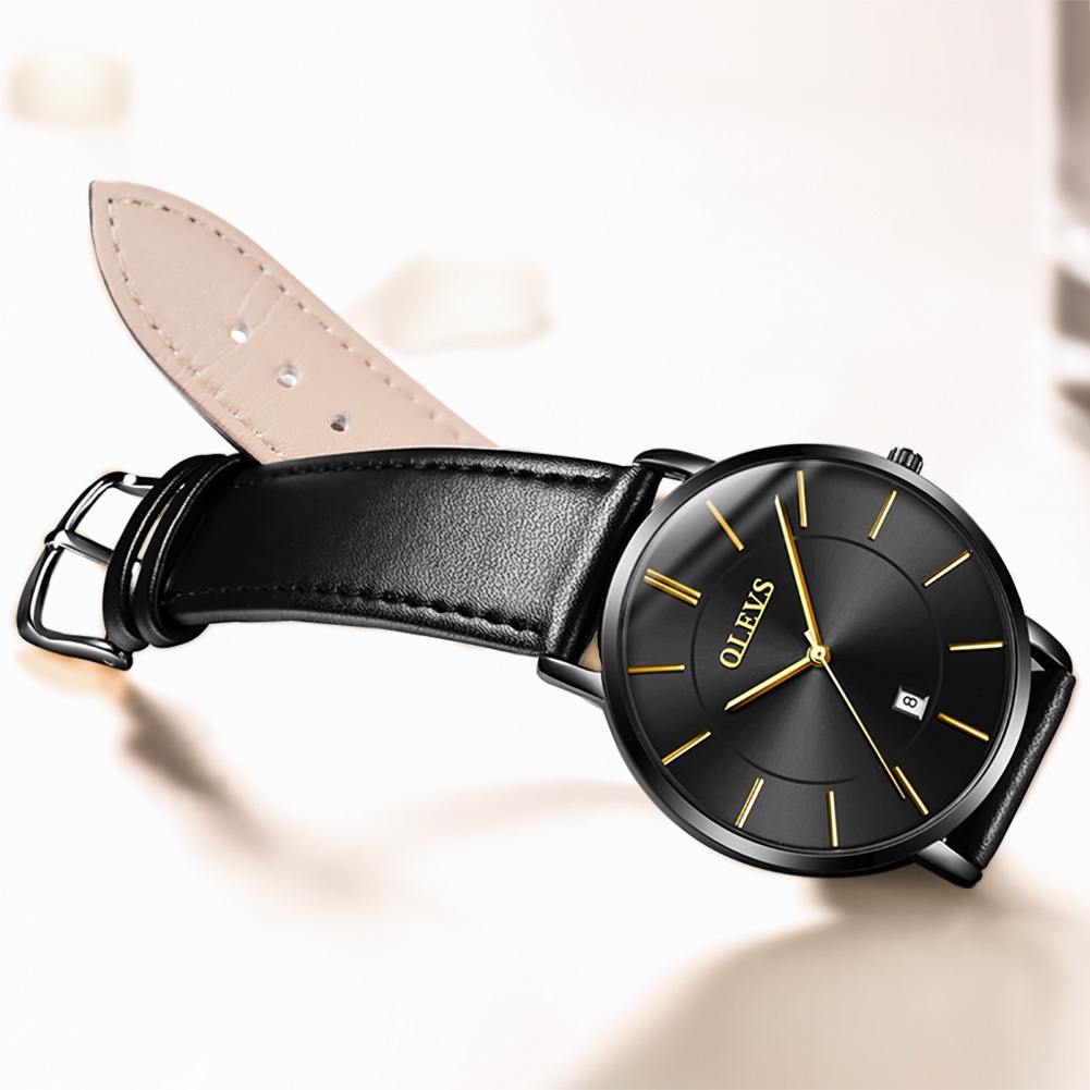 Đồng hồ đeo tay OLEVS 5869p bộ máy thạch anh Nhật Bản kháng nước thiết kế siêu mỏng thời trang cho cặp đôi
