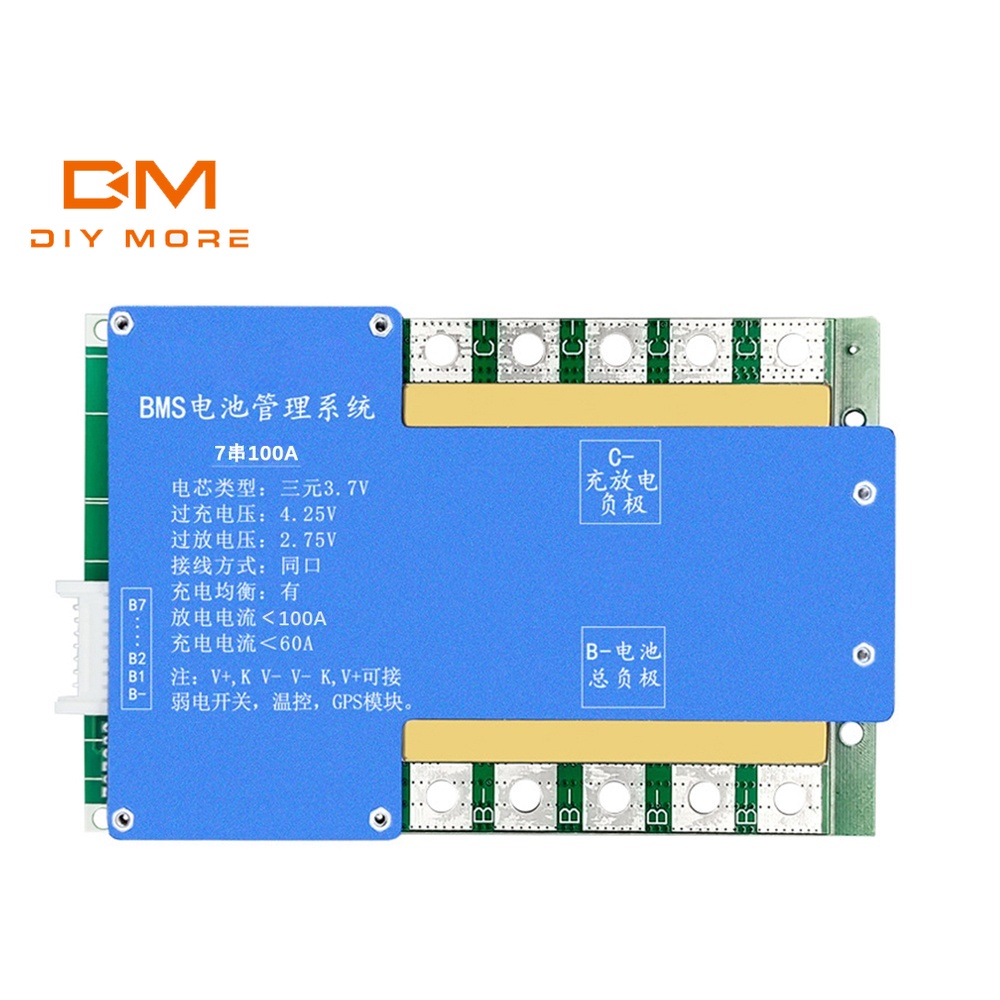 Bảng mạch bảo vệ pin Lithium DIYMORE 7S 24V 100/150/200A