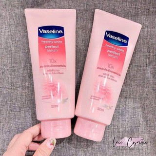 Sữa dưỡng thể trắng da toàn thân chống nắng Vaseline 50x SPF 50+ 320ml (dạng tuýp) - LACE COSMETIC