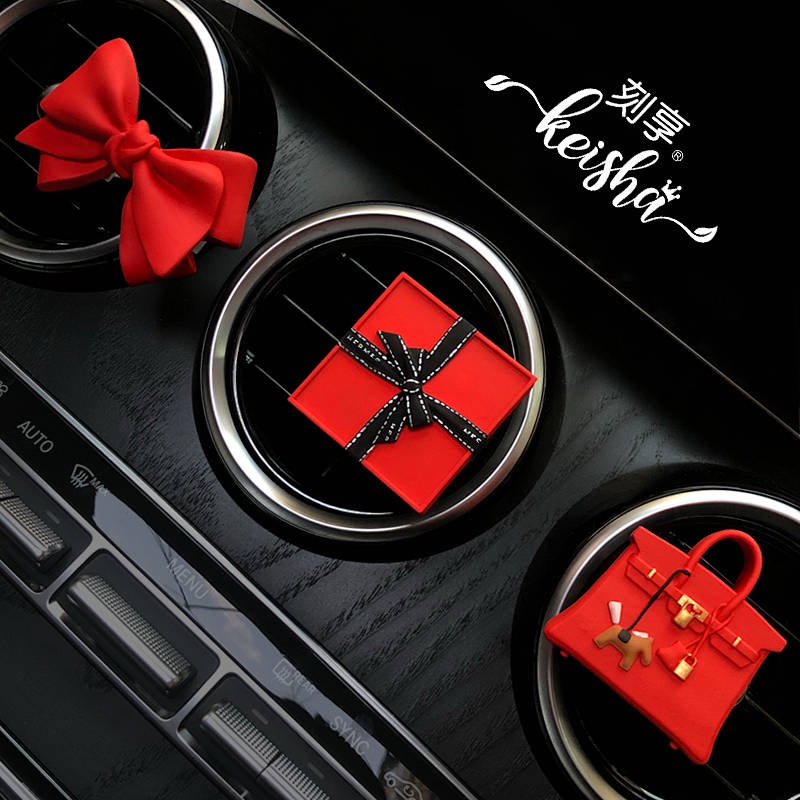 Internet Celebrity Auto Perfume Car Air Conditioning Outlet Aromatherapy Goddess Style Car Interior Decoration Decoration Supplies Fragrant Stone Female car accessories 01Qh