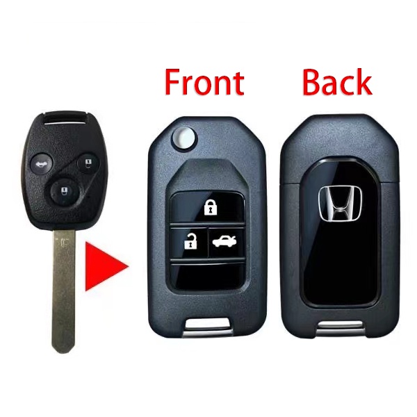 Vỏ Chìa Khóa Điều Khiển Từ Xa Có Thể Gập Lại Cho Xe Honda (2 Nút/3 Nút)