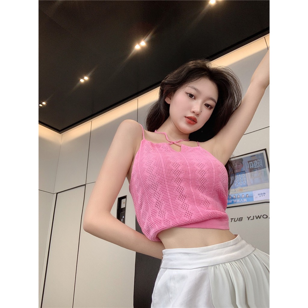 Áo Hai Dây Mùa Hè Phong Cách Pháp Mới 2021 Cho Nữ