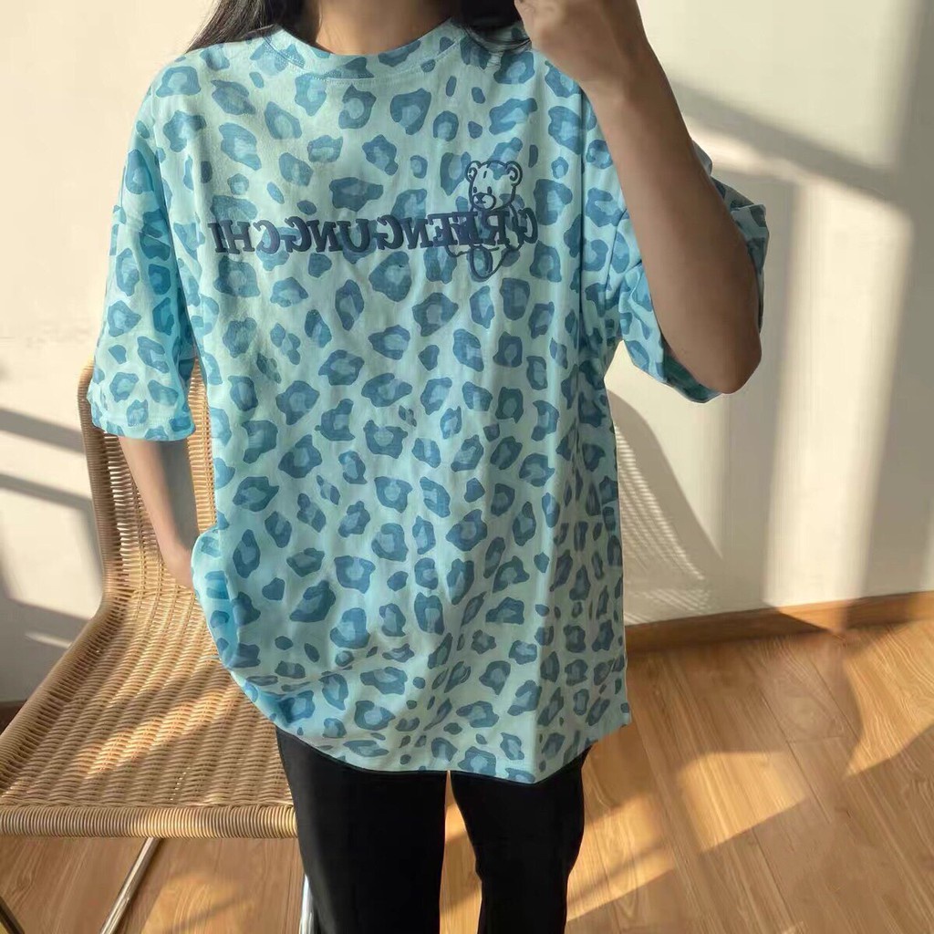 ÁO THUN LOANG ĐỐM BÁO 4 MÀU IN CHỮ HOT - ÁO LOANG KIỂU HỒNG XANH XÁM TÍM