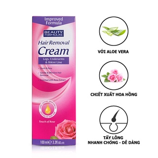 Kem tẩy lông Beauty Formulas 100ml