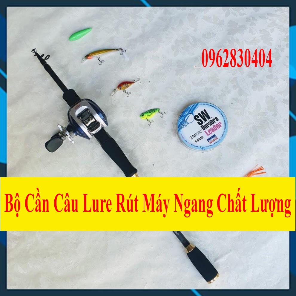 [Chất Lượng] Bộ Cần Câu Lure Rút Máy Ngang