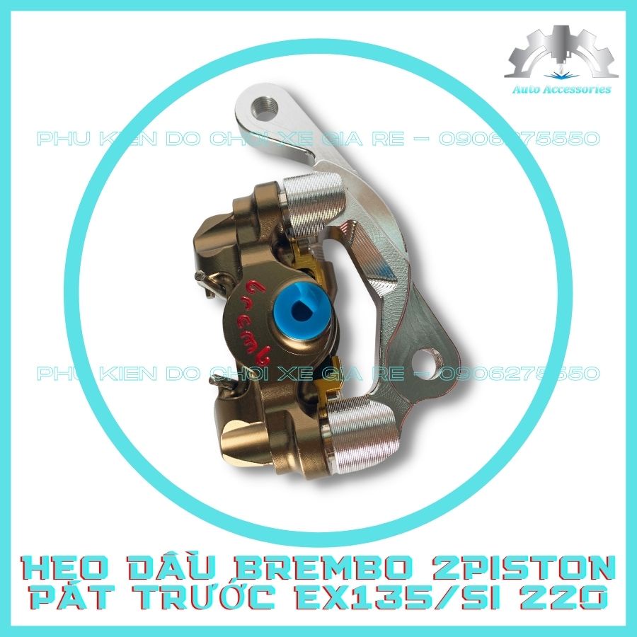 (HOT HOT) Exciter Ex135 Sirius Heo Dầu Brcmbe 2piston Heo Trước KÈM PÁT Trước sẵn theo xe lắp đặt như Zin, đĩa ZIN 220mm