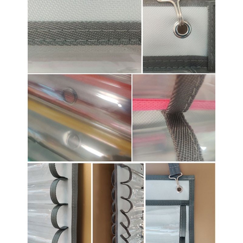 Aoto Hộp Vinyl Trong Suốt Đựng Đồ Cuộn Tròn Gắn Tường / Trên Cửa