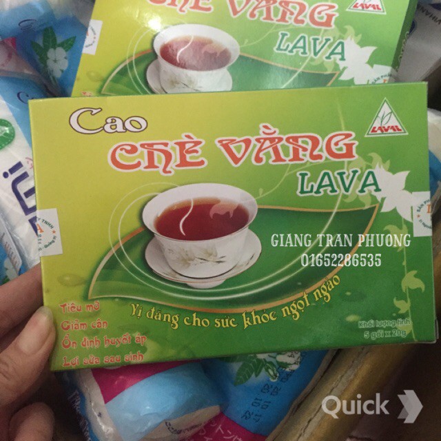 Cao chè vằng Lava Lợi sữa