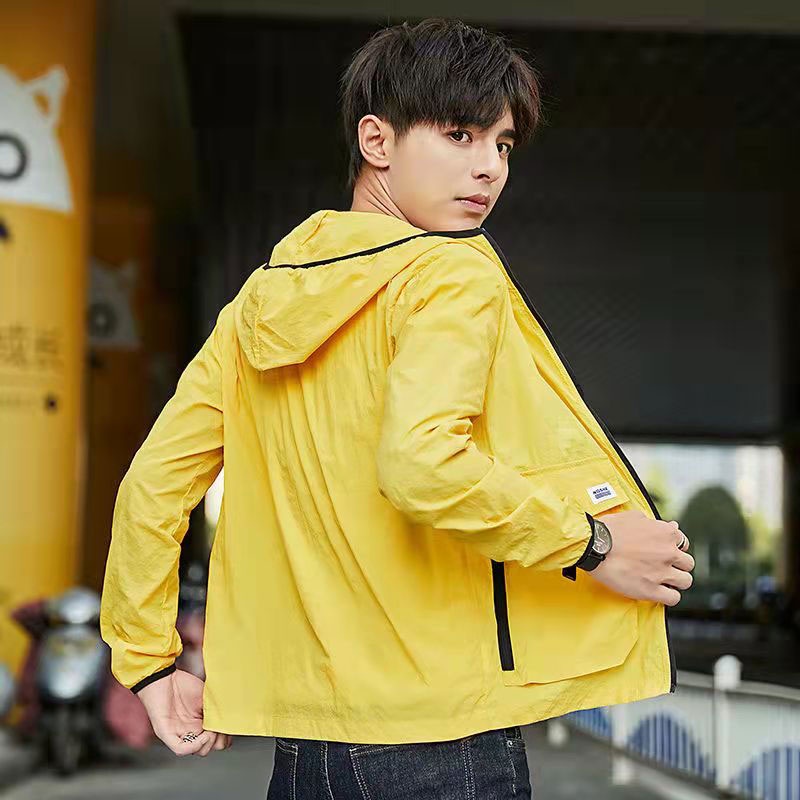 Áo Khoác Chống Nắng Và Tia UV Vải Lụa Lạnh Mỏng Kiểu Hàn Quốc Thời Trang Mùa Hè Cho Nam