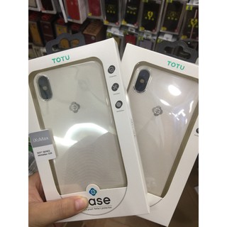 Ốp Lưng Chính Hãng Totu Viền Dẻo Trong Suốt Cho Iphone XS Max/XS/X