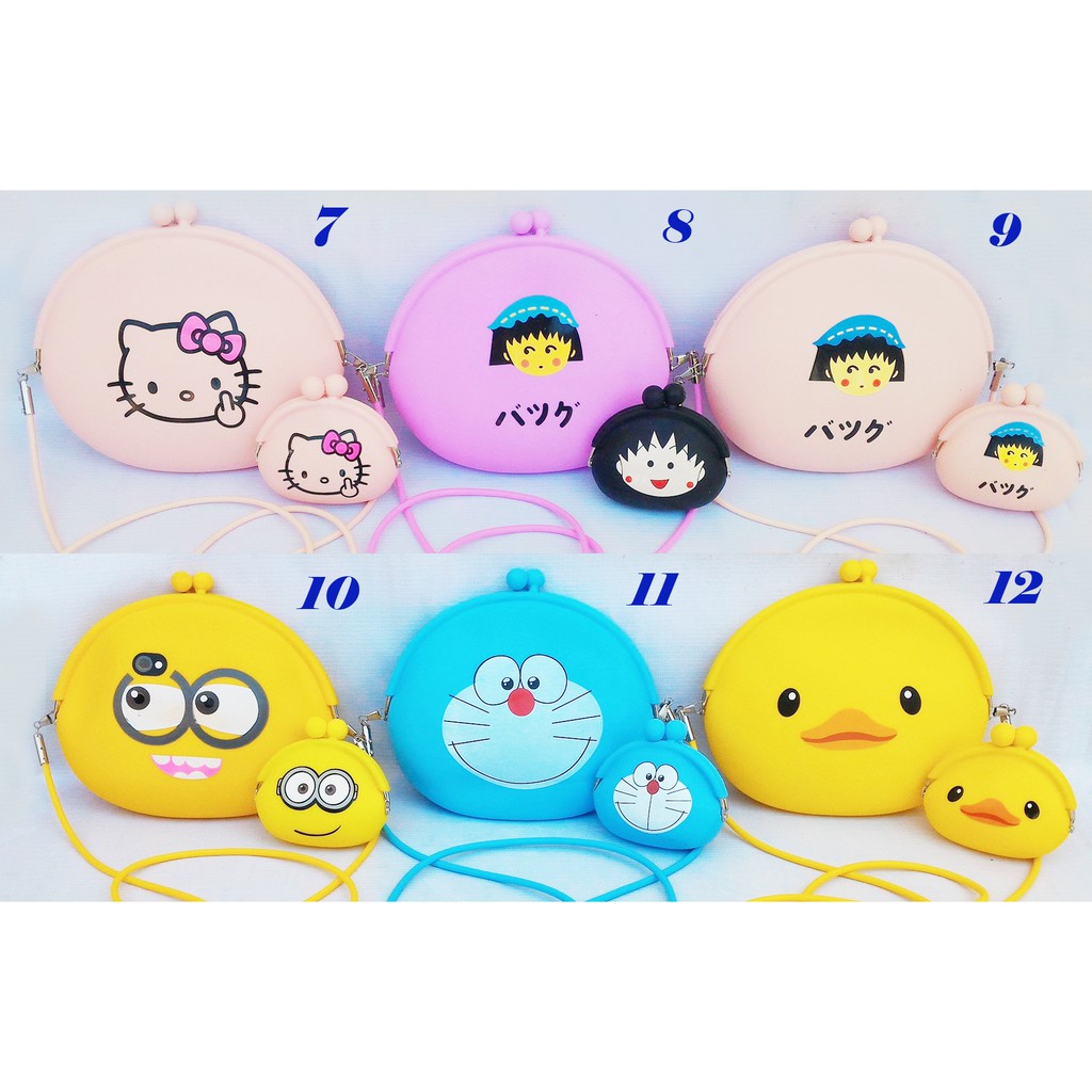 Set túi ví silicon Maruko các loại (gồm: 1 to và 1 nhỏ)