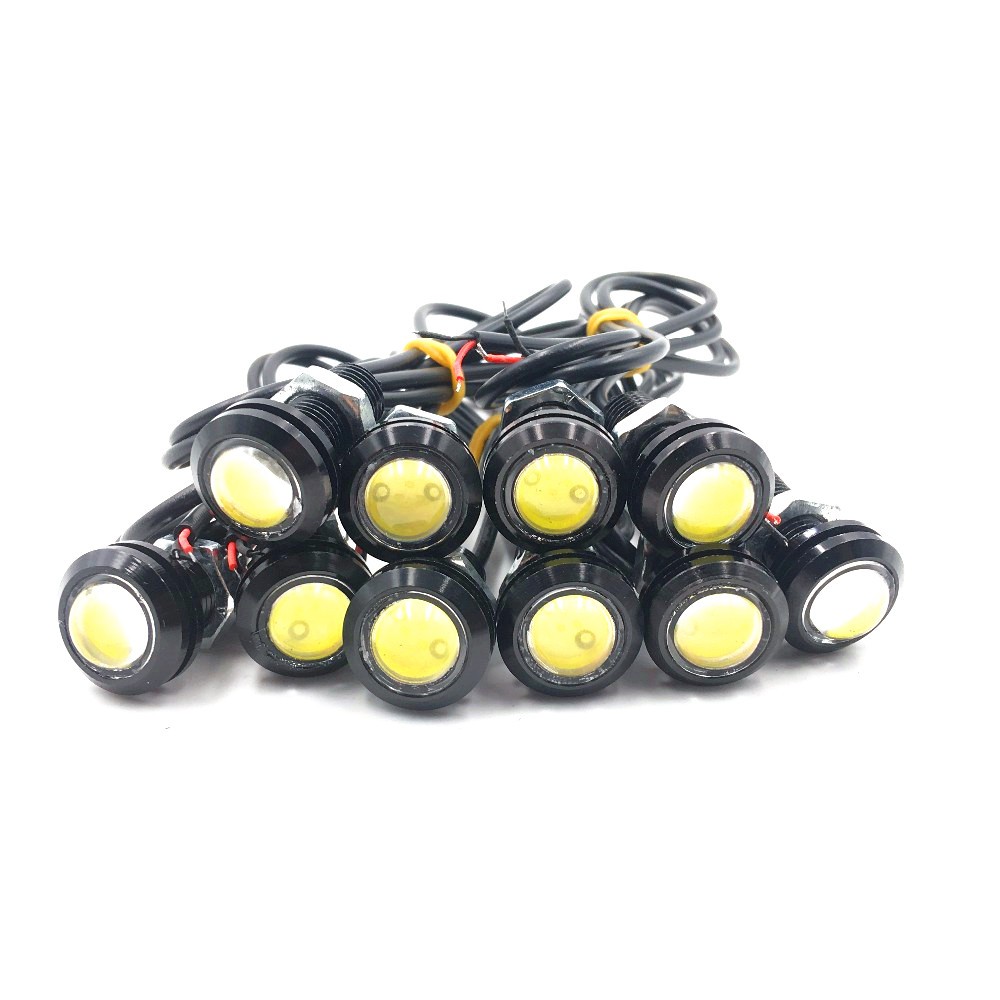 Bộ 10 Đèn LED Mắt Đại Bàng DC 12V 24V 18MM Ánh Sáng Trắng/Xanh Lá/Đỏ/Xanh Lá Dành Cho Xe Hơi/Xe Tải