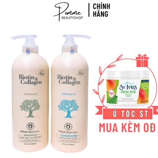Combo gội xả biotin trắng 1000ml
