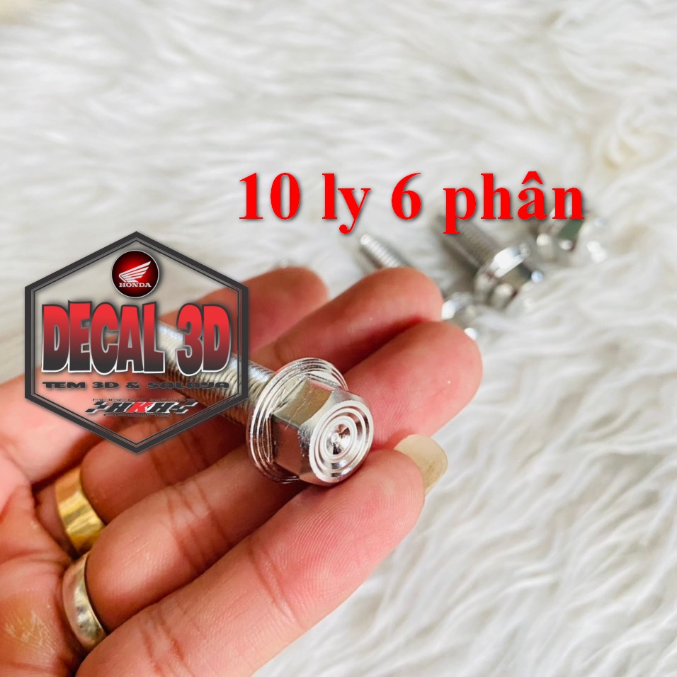 ỐC KIỂU SALAYA 10 LY ĐẦU TRỤ NHIỀU SIZE TRANG TRÍ XE MÁY CỰC ĐẸP