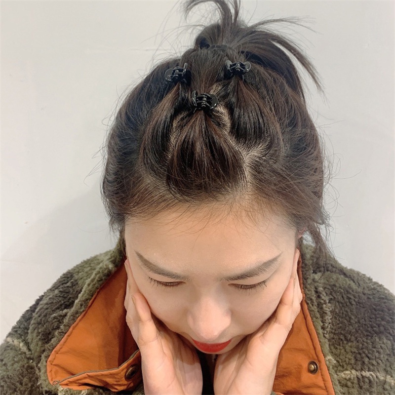 Bộ 10 Kẹp Tóc Nhựa Mini Nhiều Màu Sắc Thời Trang Dành Cho Nữ