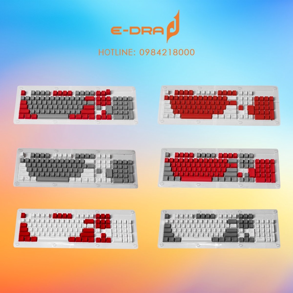 Bàn phím cơ Gaming DAREU EK87 PINK-WHITE Mix Màu Độc Đáo