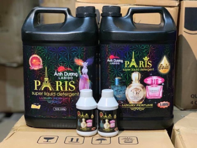  Nước giặt xả 2 trong 1 Paris 5000ml siêu đậm đặc giá sỉ