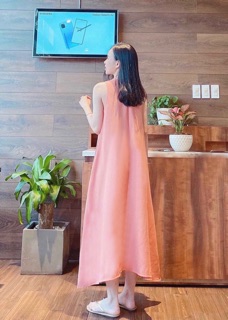 Đầm suông hồng ruốc (kèm hình thật)