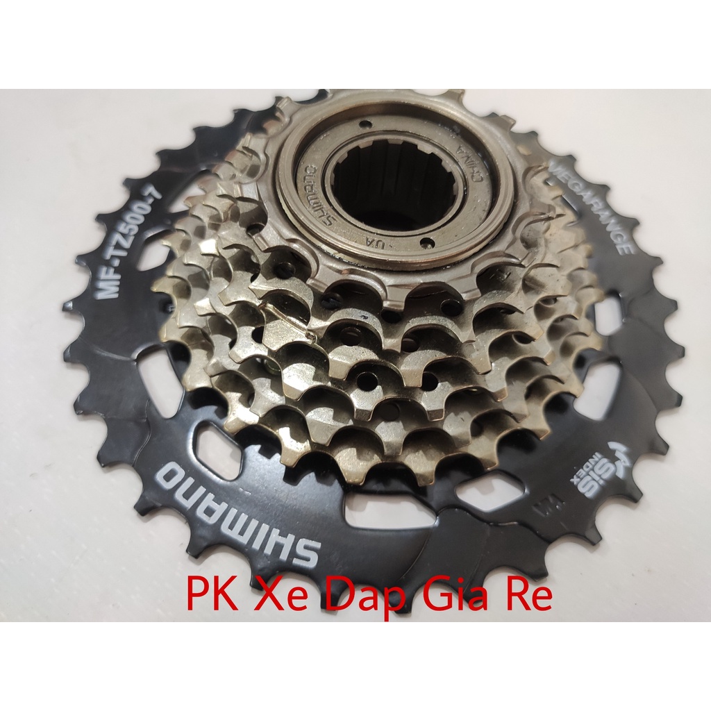 Líp vặn 7 Tốc Độ Shimano MF-TZ500-7 Dành Cho Xe Đạp Leo Núi MTB 14-34T