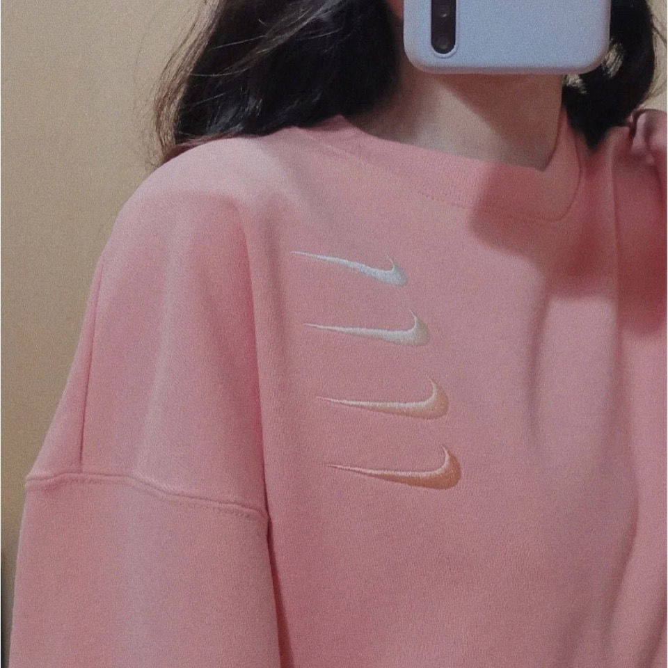 🔥12.12 Big Sale🔥 Nike Women's Warrior Crew Neck Sweater Embroidery Logo S-XL | BigBuy360 - bigbuy360.vn