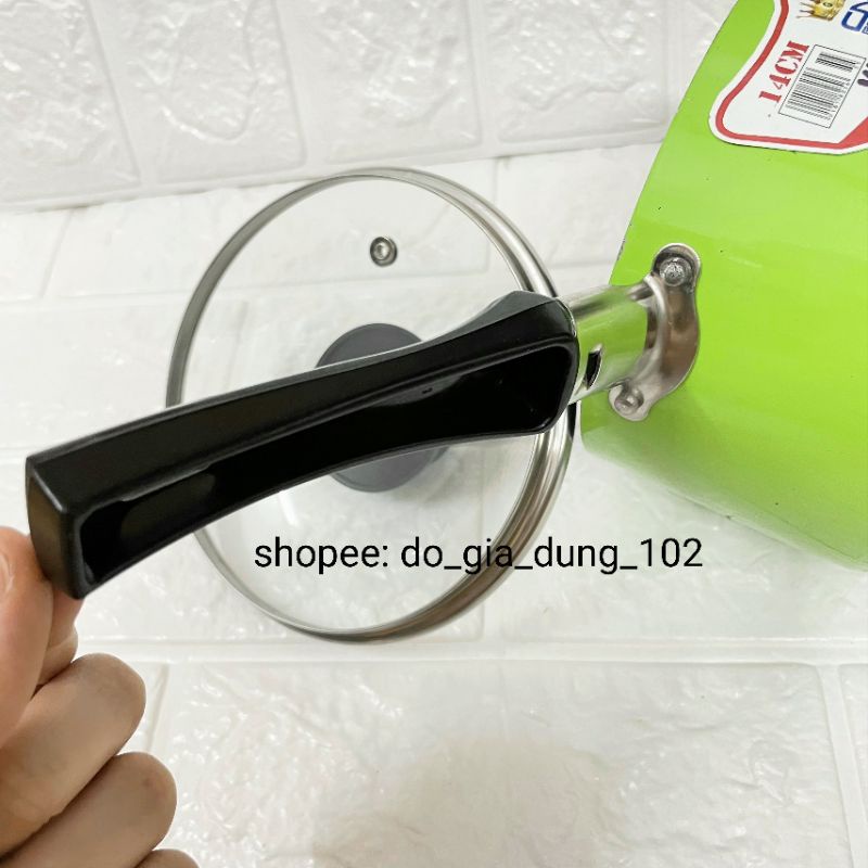 Nồi Nấu Bột, Xoong Khuấy Bột Chống Dính Cho Bé Size 12cm-14cm