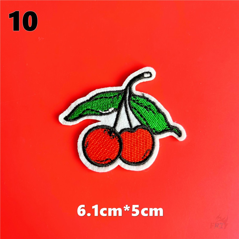 ☸ Miếng Dán Ủi Hình Rau Củ Quả ☸ 1 Miếng Dán Patch DIY Hình Cà Rốt, Cherry Broccoli Cabbage