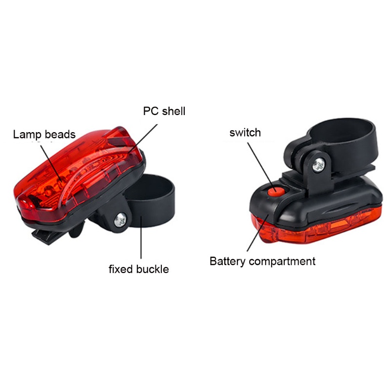 Bộ Đèn Pha Và Đèn Hậu 4 Chế Độ Chiếu Sáng Cho Xe Đạp