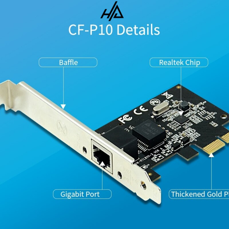 Card mạng lan H61,Card PCI Express to Lan main H61 Hàng chính hãng