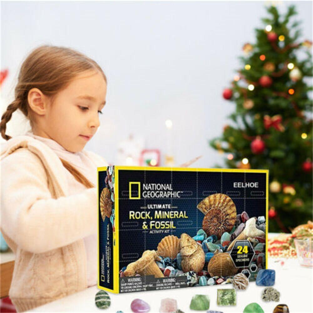 CHOOKEY Bộ Sưu Tập Lịch Của Rock Advent Bằng Đá Khoáng Chất Sáng Tạo