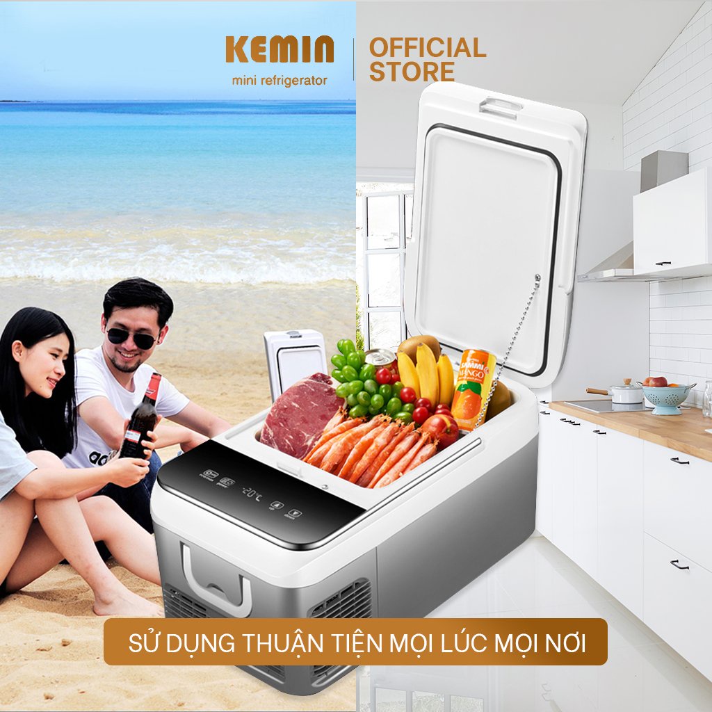 Tủ lạnh ô tô Kemin KM-26L Làm đá siêu tốc