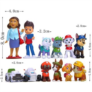 Mô Hình 12 Nhân Vật Trong Phim Hoạt Hình Chó Cứu Hộ Paw Patrow - Mẫu 01