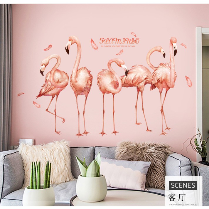 (ĐẸP-SẴN) Tranh dán tường decor vintage, hoa lá, đôi cánh, động vật đẹp rẻ - Decal dán tường trang trí phòng