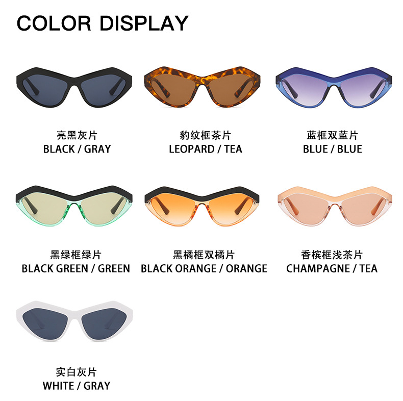 Kính mát mắt mèo phong cách Hip hop cổ điển thời trang cho nữ