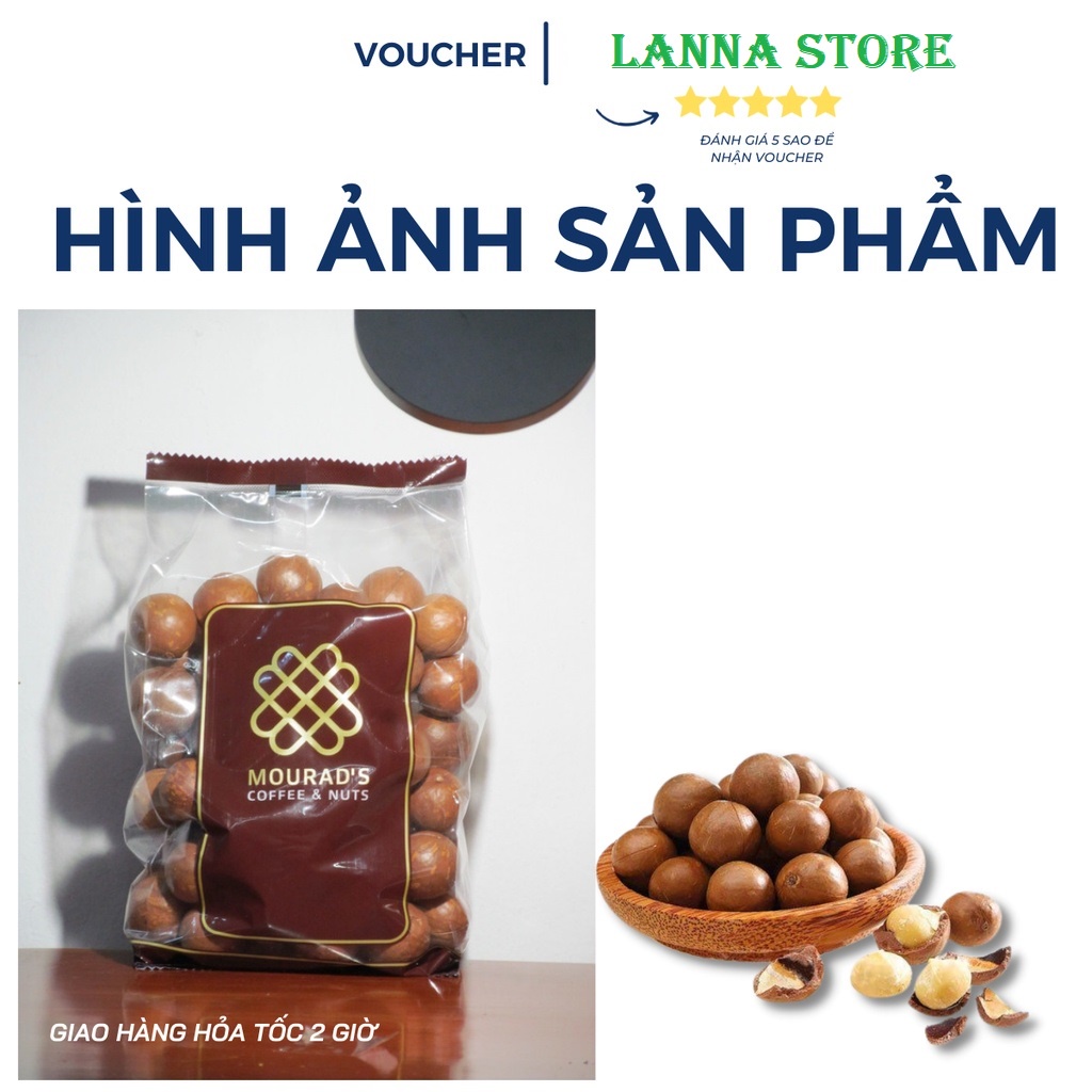 Hạt Mắc Ca macca Nguyên Vỏ Mourad's 500gr - Úc