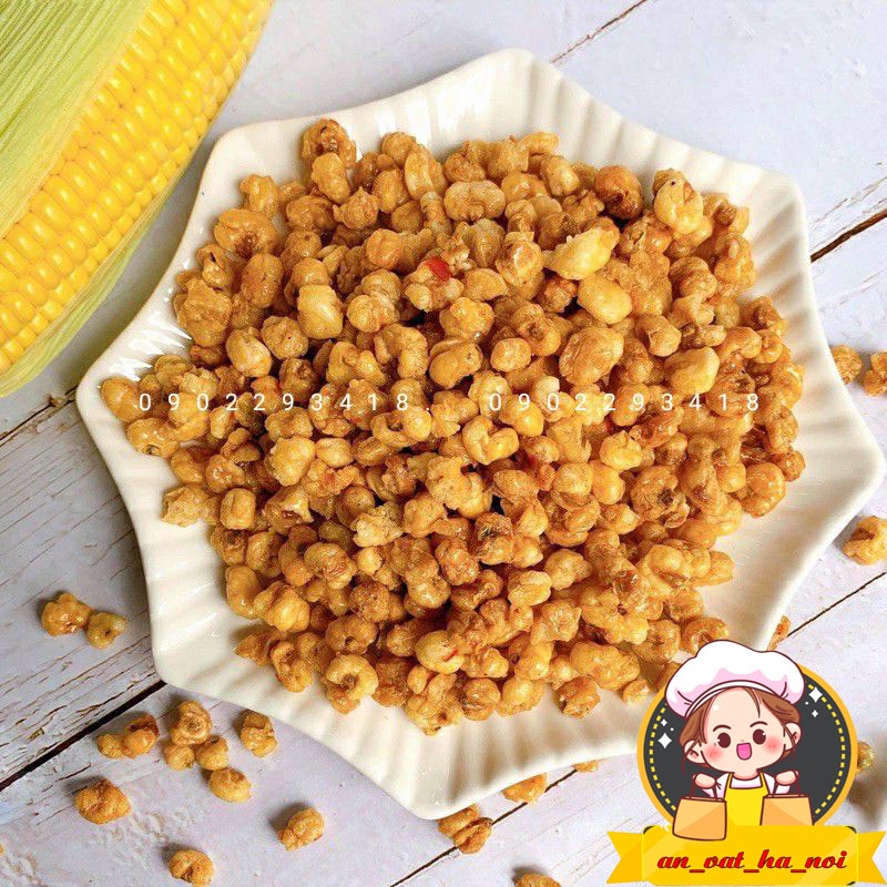 [1kg ] Ngô cay sấy giòn xóc mắm,Bắp rang tỏi ớt -ngô chiên-Ngô Xóc Mắm Ăn Vặt Hà Nội 96