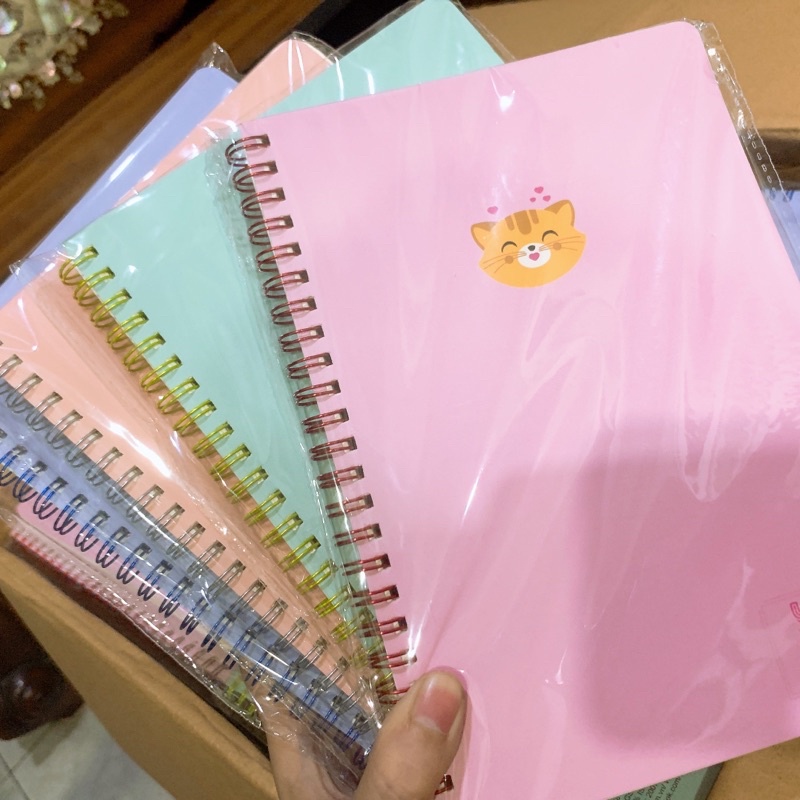 KLONG - Sổ lò xo kép ruột CARO / LINED 120 trang A5; MS: 535 / 537 🐻🌸