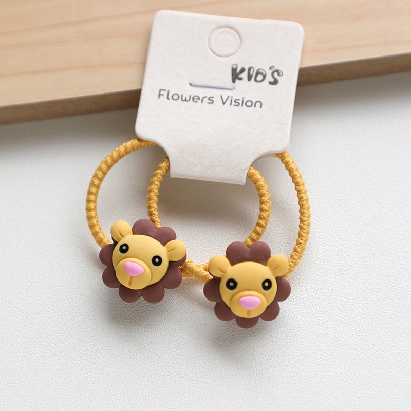 Set 2 Dây Cột Tóc Co Giãn Hình Cây Nấm / Bông Hoa Dễ Thương Cho Bé Gái