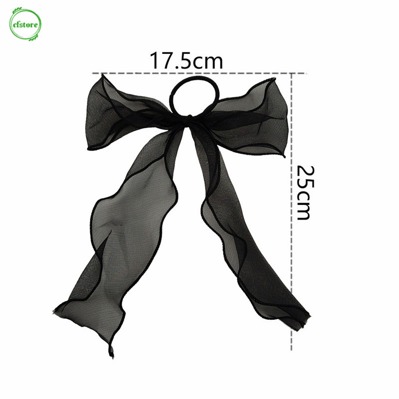 BUTTERFLY Dây Cột Tóc Mặt Hình Nơ Dễ Thương